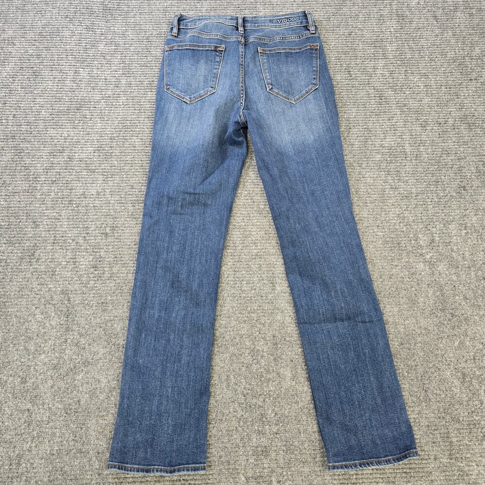 Vigoss Ace Straight Jeans Womens 27x30 Blue Mid Rise Stretch Denim - Picture 2 of 8